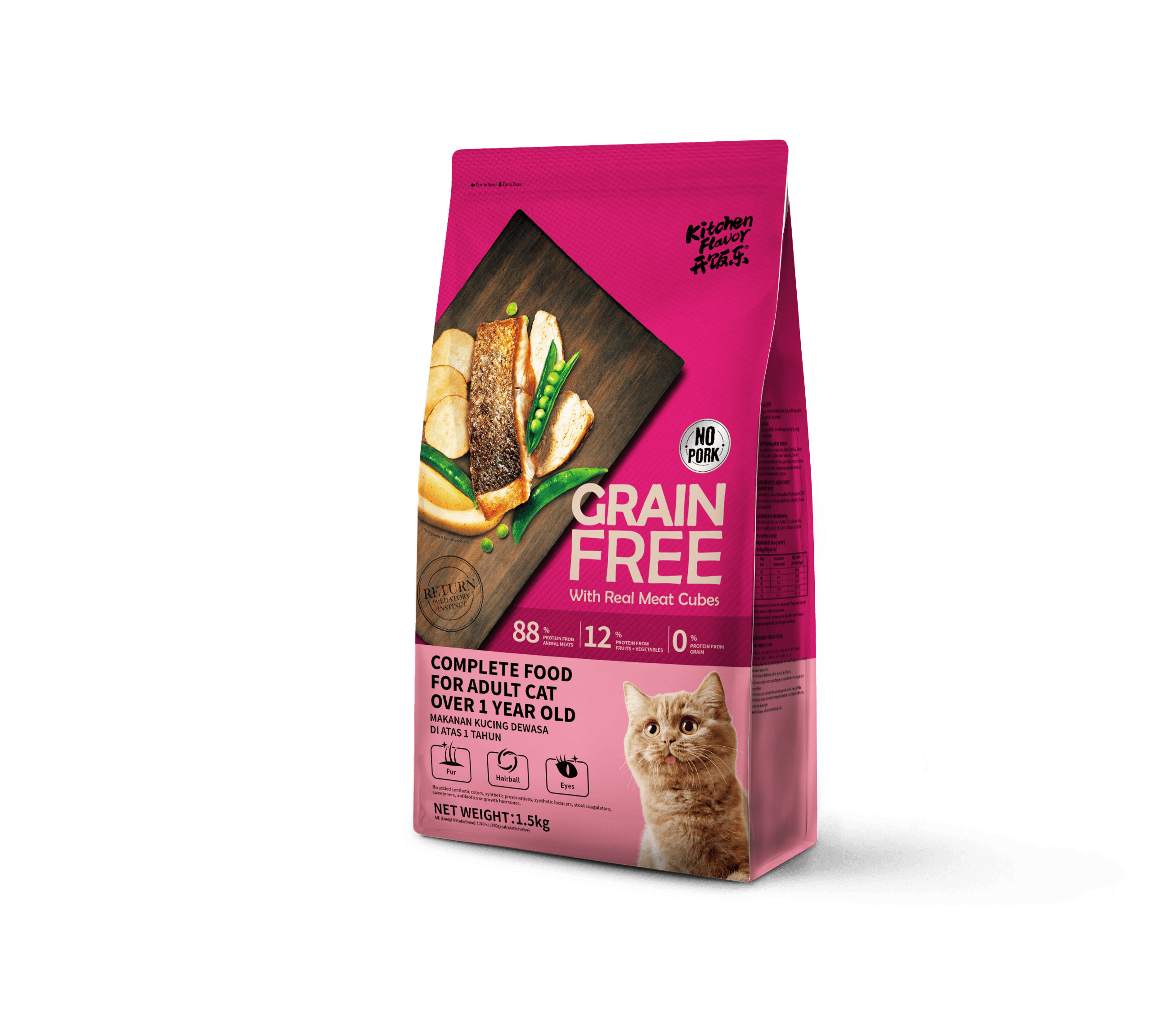 Grain-Free Freeze-Dried Raw Chicken & Salmon Adult Cat Food